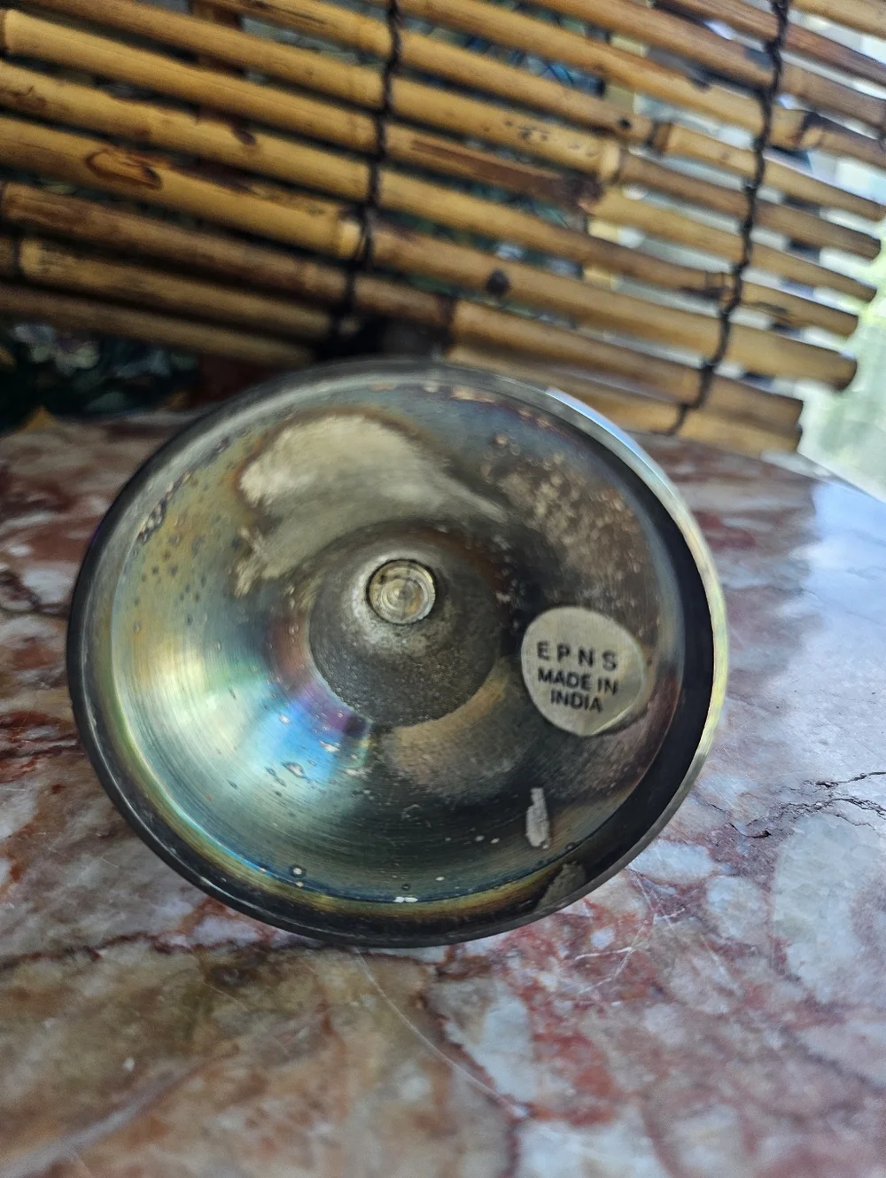 Vintage Silver Plated Brass Bud Vase